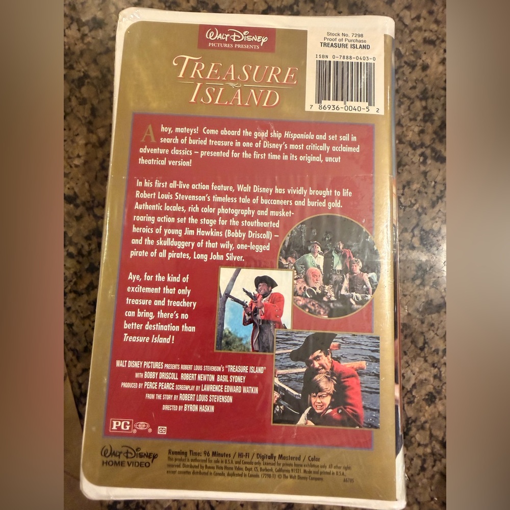 Treasure Island Walt Disney DVD - Picture 3 of 5